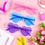 BOUBONI 28 Stück Herz Sonnenbrille für Damen Randlose Herzbrille Transparente Bonbonfarbene Herzchen Sonnenbrille für Partygeschenke (14 Farben)