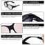 Face Shadow Polarisierte Überzieh Sonnenbrille Damen UV-Schutz Überbrille Sonnenbrille für brillenträger Ultra Leicht Fit-Over Brille, L