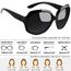 Joopin Übergroße Sonnenbrille Damen Polarisiert UV400 Klassisch Große Damen Sonnenbrille Modern Braun 2025 Trendy Oversized für Fahren und Reisen (Schwarz und Schildkröte Braun)