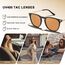 TSEBAN Vintage Polarisierte Damen Sonnenbrille Frauen Blaulichtfilter Brille, Acetat-Rahmen & UV 400 Schutz