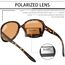 Joopin Klassische Sonnenbrille Damen Übergroße Leopardbraun und Große Sonnenbrille Polarisiert UV400 Brille Trendy mit Dicker Rahmen für Fahren Angeln und Reisen (Schildkröte Braun)