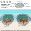 Joopin Übergroße Sonnenbrille Damen Polarisiert UV400 Klassisch Moderne Sonnenbrille Frauen Groß Mode Klare Grau für Fahren und Reisen (Grau Blaurosa)