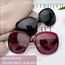 Joopin XXL Polarisierte Sonnenbrille Damen Große Rosa und Klassisch Übergroße Damen Sonnenbrille Schwarz Oversized Trendy UV400 für Fahren und Reisen (Schwarz und Rosenrot)