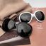 Joopin Weiße Sonnenbrille Damen Übergroß UV400 und Polarisierte Sonnenbrille Dunkle Klassische Brille Oversized für Fahren Angeln und Reisen (Schwarz und Weiß/Schwarz)