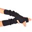 Novawo Frauen Winter Armstulpen Halbhandschuhe gestrickt lange fingerlose Handschuhe