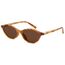 Wrimen Sonnenbrille Damen-polarisiert-Oval-Retro-UV400 Schutz-Mode-Brille-Vintage-Schmale-Classic-Trendy-sunglasses woman-Gelbe Leopard Tee
