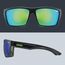 uvex LGL 29 - Sonnenbrille für Damen und Herren - starker Schutz vor Sonnenstrahlung - inkl Schriftzug auf den Bügeln - black matt/green - one size