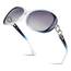 Sunier Sonnenbrille Damen Polarisiert Groß Übergroße Elegant Klassische Vintage Oversize Sonnenbrille Frauen mit 100% UV400 Schutz