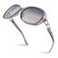 Sunier Sonnenbrille Damen Polarisiert Groß Übergroße Elegant Klassische Vintage Oversize Sonnenbrille Frauen mit 100% UV400 Schutz