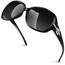 Sunier Sonnenbrille Damen Polarisiert Groß Übergroße Elegant Klassische Vintage Oversize Sonnenbrille Frauen mit 100% UV400 Schutz