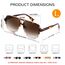 FEISEDY Retro 70er Jahre Sonnenbrille Damen Herren Vintage Square Brille mit UV400 Schutz B4158