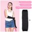 Scettar 4 Paare Damen Lange Fingerlose Handschuhe ，Gestreift Stricken Armwärmer für Frauen, Y2k Streifen Fingerlose Armstulpen Handschuhe für Herbst Winter