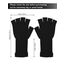 Pangda 2 Paar Unisex Fingerlose Handschuhe - Half Finger Dehnbar Strick Verlängern Handgelenk Winter Warme Handschuhe (Schwarz)