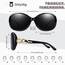 Sunier Sonnenbrille Damen Polarisiert Groß Übergroße Elegant Klassische Vintage Oversize Sonnenbrille Frauen mit 100% UV400 Schutz