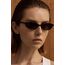 CHAOSELF Retro Ovale Sonnenbrille für Damen Trendige Leichte Schmale Schicke Cat-Eye 90er Kleine Vintage Brille UV400 Schutz