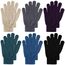Boyiee 6 Paar Strickhandschuhe Erwachsene Vollfinger Handschuhe für Unisex Damen (Schwarz, Grau, Grün, Lila, Blau, Khaki, L)