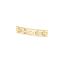 Lacoste Gliederarmband für Damen Kollektion METROPOLE in Gelbgold mit eingraviertem Petit Piqué - 2040465