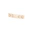 Lacoste Gliederarmband für Damen Kollektion METROPOLE in Roségold mit eingraviertem Petit Piqué - 2040467