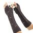 Grunge Handschuhe Fairy Grunge Zubehör zerrissener Handschuh Häkelhandschuh Grunge Kleidung Fairy Grunge Ästhetik, Dunkelgrau, M