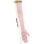 Lusofie Rosa Spitze Handschuhe Lang für Damen Elegant Tee Party Lang Spitzenhandschuhe Rosa 1920er Jahre Verlobungskleid Party Tanz Oper Halloween Schwarz Handschuhe für Damen
