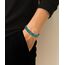 Lacoste Gliederarmband für Herren Kollektion METROPOLE mit Edelstahl Und Grünem Plattieren - 2040420