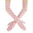Lusofie Rosa Spitze Handschuhe Lang für Damen Elegant Tee Party Lang Spitzenhandschuhe Rosa 1920er Jahre Verlobungskleid Party Tanz Oper Halloween Schwarz Handschuhe für Damen