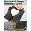 JYUYNY Fingerlose Handschuhe,Handschuhe fingerlos - Fingerless Gloves,kaschmir Handschuhe,Winter warme Strick Handschuhe,Laufen Radfahren Fahren für Herren und Damen
