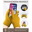 ARFNKIM Damen Winterhandschuhe mit Fleecefutter, Touchscreen Warme Gedehnt Dicke Strickhandschuhe Wollhandschuhe Thermohandschuhe Outdoor Winter Geschenke für Herren und Damen (Gelb)