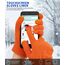 Bequemer Laden Damen Winter Warme Touchscreen Handschuhe Orange