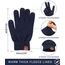 Bequemer Laden Damen Winter Warme Touchscreen Handschuhe Dunkelblau