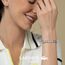 Lacoste Gliederarmband für Damen Kollektion METROPOLE in Edelstahl mit Geätztem Petit Piqué - 2040466