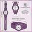TENOCK Damen Sportliche Armbanduhr Analog Herren Analoge Quarz Uhr 50M Wasserdicht Uhr Armbanduhr mit Nachtlicht für Modischer Casual-Matching oder Sportliche Aktivität (Dunkles Violett)