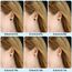 Yolev 6 Paar Dot Ohrstecker Schwarz Unisex Edelstahl Ohrringe Runde Flat Top Ohrringe Schwarz Set Damen Herren Mädchen (3mm-8mm) Halloween Punk Rock Ohrstecker