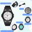 Herren Sportliche Armbanduhr Analog Herren Analoge Quarz Uhr 50M Wasserdichte Uhr Armbanduhr mit Nachtlicht für Modischer Casual-Matching oder Sportliche Aktivität(Schwarz)