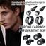 JeweBella 15 Paar Ohrringe Herren Edelstahl Ohrstecker Set Ohrringe Creolen Hypoallergen Zirkonia Ohrstecker Kreuz Baumelnde Ohrringe Piercing Knorpel Ohrringe Schwarz/Silber für Männer Damen
