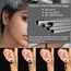 JeweBella 15 Paar Ohrringe Herren Edelstahl Ohrstecker Set Ohrringe Creolen Hypoallergen Zirkonia Ohrstecker Kreuz Baumelnde Ohrringe Piercing Knorpel Ohrringe Schwarz/Silber für Männer Damen