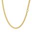 PROSTEEL 18k vergoldet Choker Kette 36cm kurze glänzend Panzerkette 3mm breit verstellbare Damen Collier Street Style kubanische Gliederkette Mädchen Modeschmuck Accessoire für Party