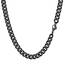 PROSTEEL Herren Halskette schwarz Panzerkette 66cm 9mm breit kubanische Gliederkette Link Chain Necklace Hip Hop Stil Kette