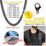 PROSTEEL Herren Halskette schwarz Panzerkette 66cm 9mm breit kubanische Gliederkette Link Chain Necklace Hip Hop Stil Kette