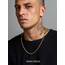 PROSTEEL Herren Hip-Hop Kette 3mm breit Panzerkette Halskette 55cm/22 in. 18k vergoldet kubanische Gliederkette Link Chain Necklace trendig Schmuck Accessoire für Männer Frauen