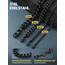 PROSTEEL Herren Panzerkette schwarz Edelstahl lang Halskette 6mm/71cm kubanische Gliederkette Link Chain Necklace Hip Hop Rapper Roker Modeschmuck Accessoire für Weihnachten Geburtstag