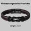 Coldbling Geschenk für Sohn - An Meinen Sohn Armband Geschenk Weihnachten Geschenke 18. Geburtstag Junge Armbänder Männer Herren Lederarmband Betser Sohn Geschenke von Mama Papa Eltern