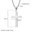 MERTTURM Kreuz Halskette für Herren, Schmuck Edelstahl, Kreuz Anhänger mit 60cm Kette, Farbe Silber(lichtecht & schweißfest)
