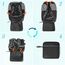 RAINSMORE Wanderrucksack Herren Damen 40L Wasserdichter Rucksack Leicht Groß Reiserucksack Trekkingrucksack mit Reflexstreifen Für Klettern Radfahren Bergsteigen Reisen Schwarz