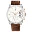 Tommy Hilfiger Multi Zifferblatt Quarz Uhr für Herren mit Braunes Lederarmband - 1710450
