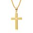 MERTTURM Kreuz Halskette für Herren, Schmuck Edelstahl, Kreuz Anhänger mit 60cm Kette, Farbe Silber Schwarz Gold(lichtecht & schweißfest)