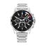 Tommy Hilfiger Multi Zifferblatt Quarz Uhr für Herren mit Silbernes Edelstahlarmband - 1791936