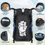 RAINSMORE Wanderrucksack Herren Damen 40L Wasserdichter Rucksack Leicht Groß Reiserucksack Trekkingrucksack mit Reflexstreifen Für Klettern Radfahren Bergsteigen Reisen Schwarz