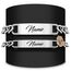 Armband mit Gravur |2 STÜCK | DAMEN&HERREN | Partnerarmbänder mit Gravur | Hochwertiges Pärchenarmband in Silber | Persönliche Namensgravur | Freundschaftsarmband