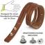 Simaru Lederarmband Herren aus Premium Leder Made in Germany, Männer Armband größenverstellbar in schwarz, braun oder Hellbraun (Hellbraun)